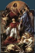JORDAENS, Jacob St Charles Cares for the Plague Victims of Milan oil painting on canvas